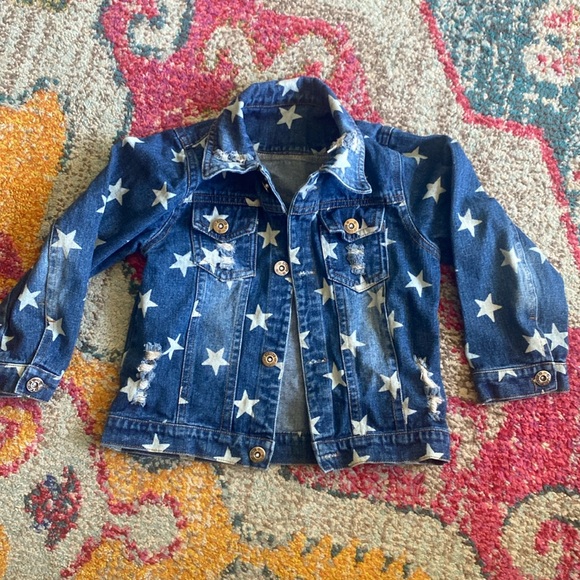 Other - 4/$10 Distressed Denim Jean jacket toddler 3T-4T